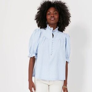 ✨ Pomander Place Blue Stripe Selena Blouse – XXL